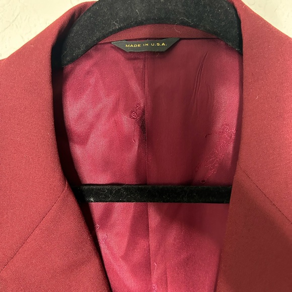 Bobby Jones golf sport coat size 44 cranberry - Picture 3 of 12